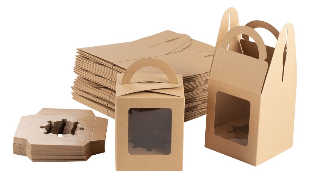 kraft boxes with window