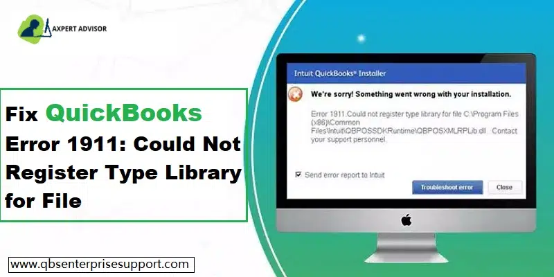 QuickBooks error 1911